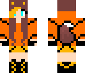 wolf girl orange