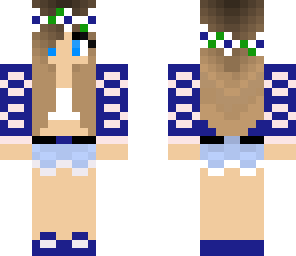 navy flower girl