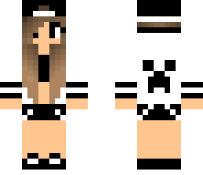 black and white creeper girl