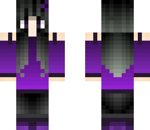 purple goth girl