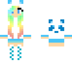 rainbow panda girl
