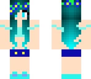 teal flower girl