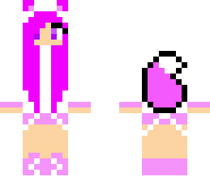 pink wolf girl