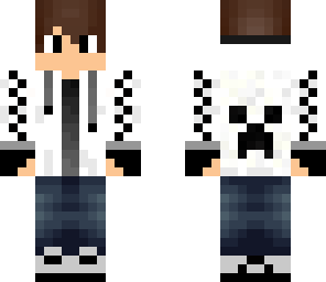 white hoodie with black flames