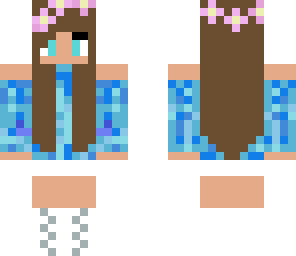 spring brunette girl