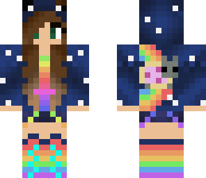 nyancat girl with green eyes