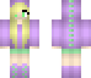 purple dino girl