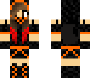 ninja girl with red hair