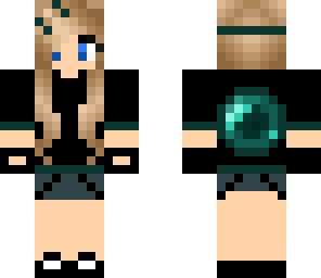 enderpearl skin with a bow