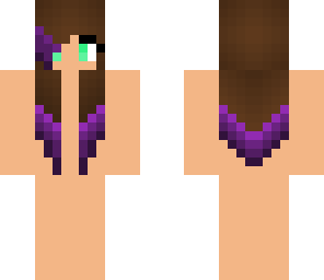 purple dip-dye hair base