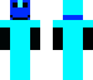 blue guy in diamond armor