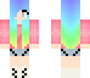 rainbow hair girl