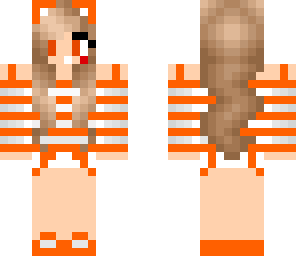 chica naranja