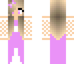purple prom girl