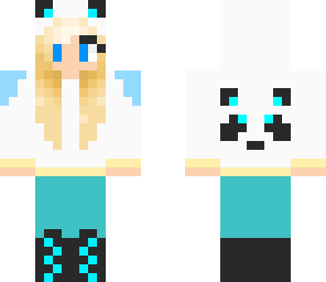 blue panda hoodie