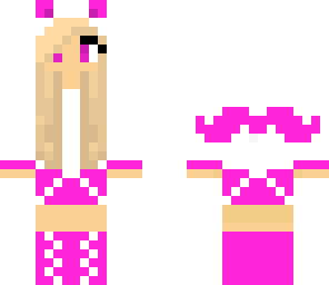 pink mustache girl