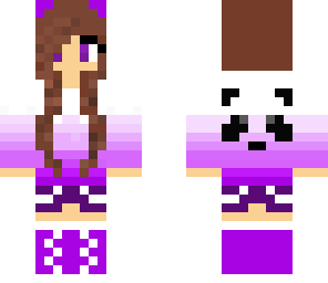 edited purple panda girl