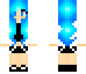 hot  blue head girl