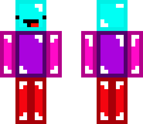 red blue purple and pink derp