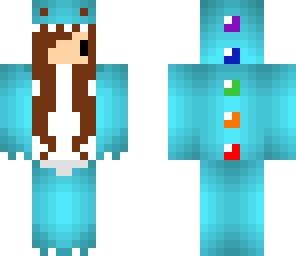 girl dinosaur skin