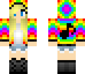 rainbow dj girl