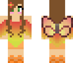ombre orange fairy