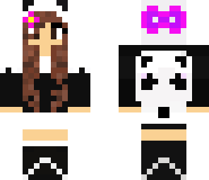 magenta panda girl