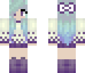 cute purple girl