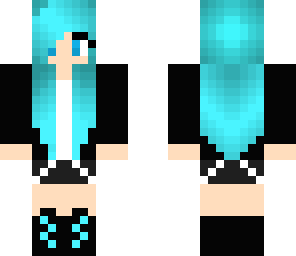 cool blue girl