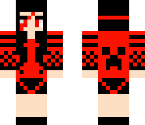 black red creeper girl