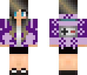 purple gamer girl