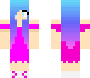 blue and pink