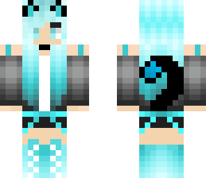 blue cat girl