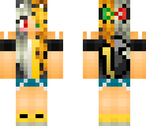 wolf and ocelot human girl