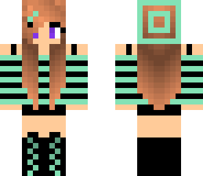 minty girl with a beanie
