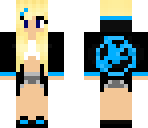 blue mocking jay girl