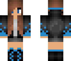 blue gamer  girl with blue eyes