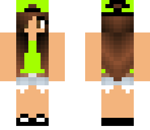 cute lime summer girl