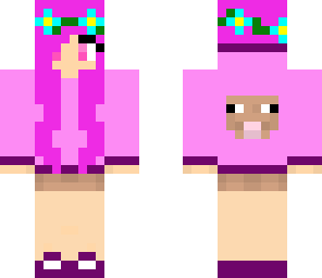 pinky with flower headband