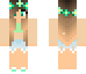 mint flower girl