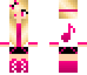 pink music girl