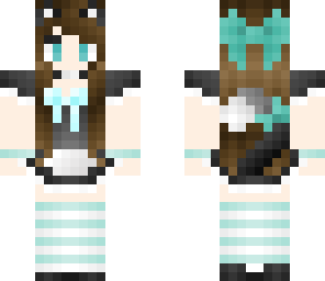 blue anime maid