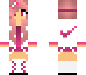 pink nike girl