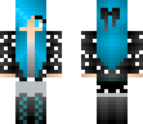 blue haired girl