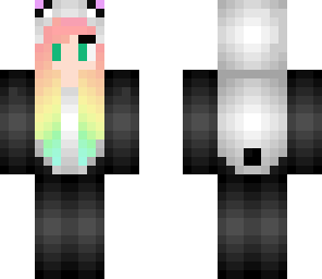 cute rainbow panda girl