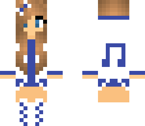 blue music note girl
