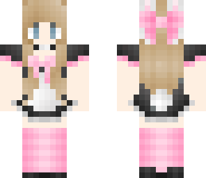 pink anime bunny girl