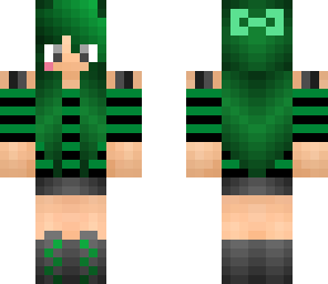 cute green girl fixed