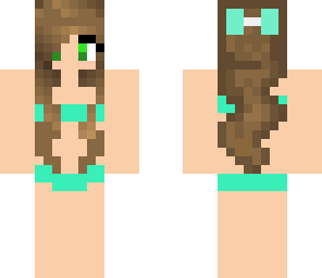 mint blue bikini