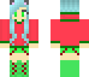chrismas wolf girl